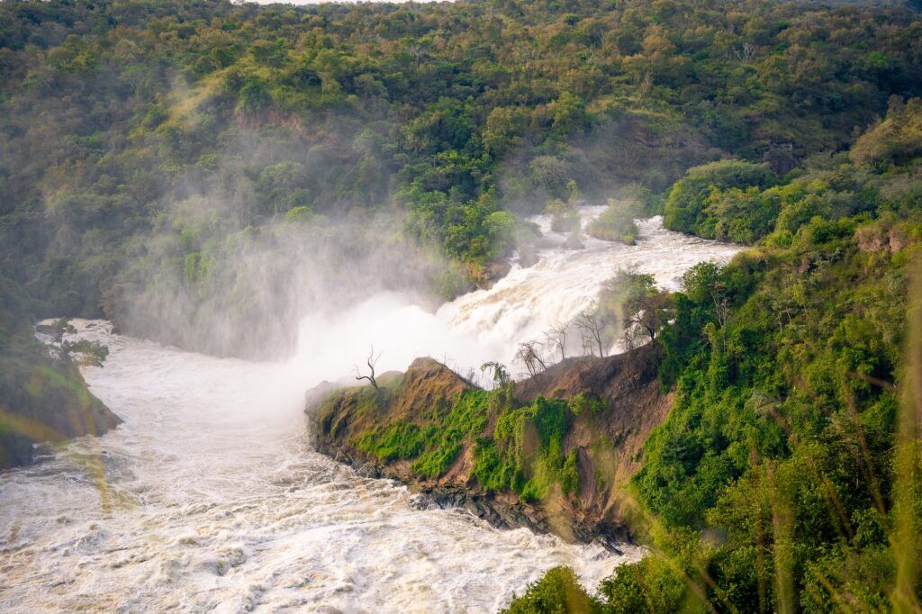 Las cataratas Murchison en Uganda