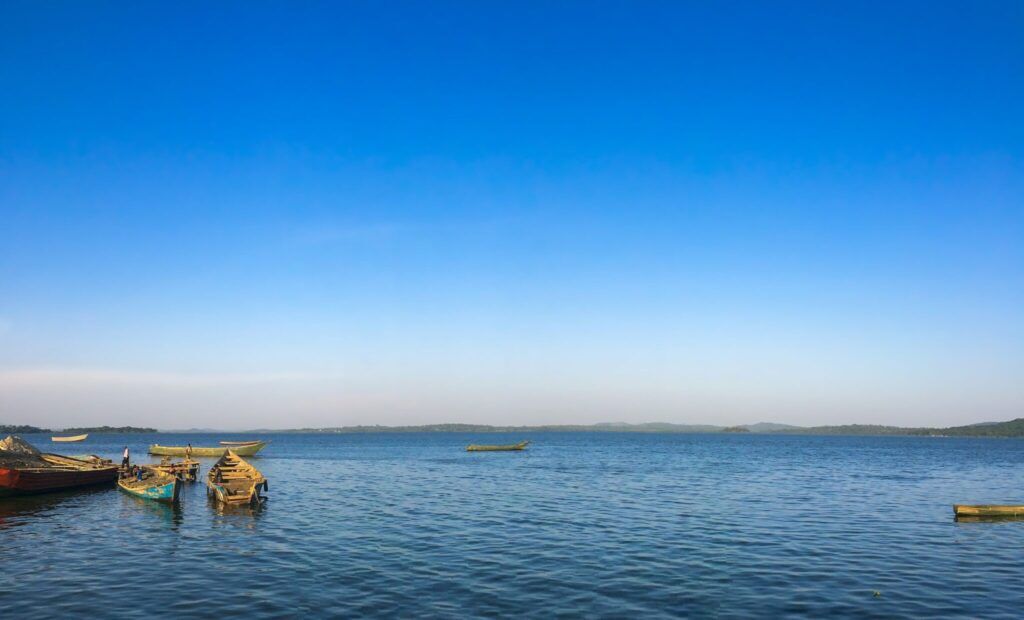 El lago Victoria desde la parte de Uganda