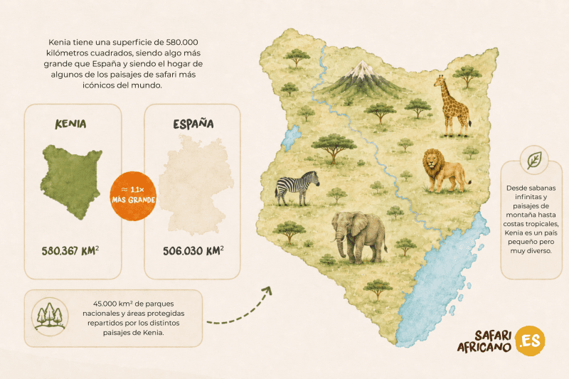 Tamaño de Kenia