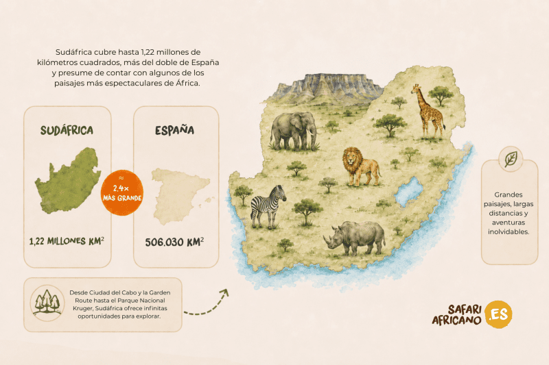 Mapa de Sudáfrica